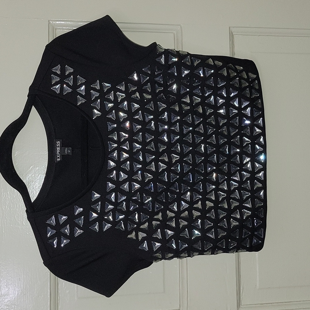 EXPRESS Embellished Crop Top